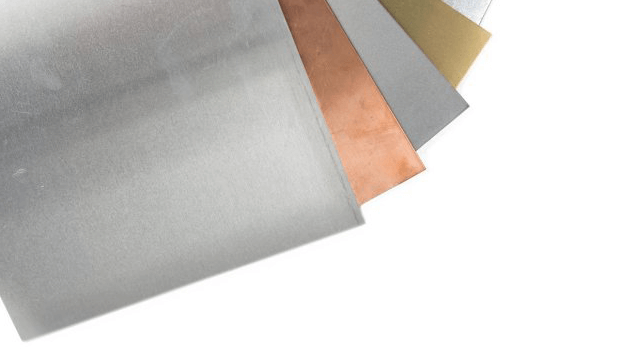 Sheets of multiple metals used for signs